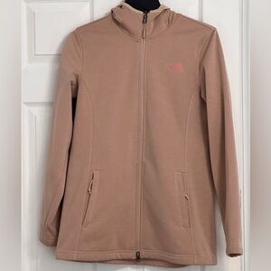 The North Face Beige Hooded Jacket Coral Fleece Lined Size M